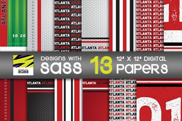Atlanta Football Paper Patterns: A Creative Resource for Designers and Enthusiasts