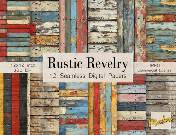 Colorful Barn Wood Seamless Patterns: A Strategic Design Asset for Creative and Commercial Projects