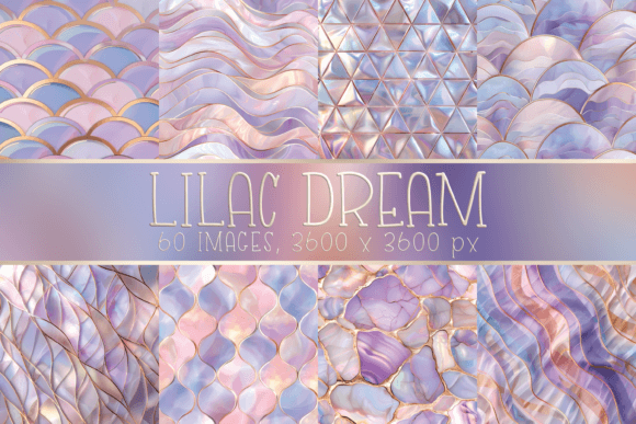 Elegant Lilac Violet Pastel Patterns: A Versatile Digital Design Resource