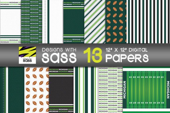 Michigan College Football Patterns: A Versatile Design Resource for Fans and Creators