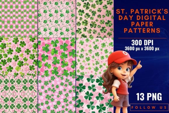 St. Patrick’s Day Digital Paper Patterns: A Creative Resource for Festive Designs
