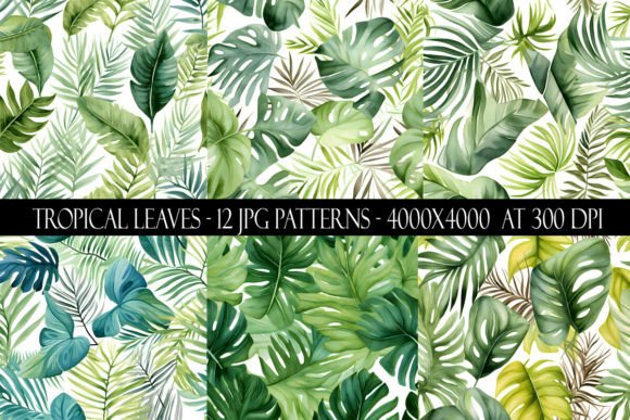 Tropical Leaf Patterns: A Versatile Design Asset for Modern Creatives and Businesses