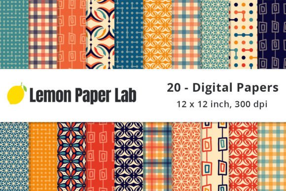 Unique Retro Rainbow Geometric Patterns: A Versatile Design Asset for Creative Projects